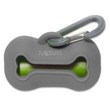 Charger l&#39;image dans la galerie, Messy Mutts Distributeur à sacs de ramassage en silicone, Gris
