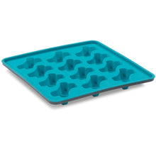 Load image into Gallery viewer, Messy Mutts Moule à sucettes glacées en silicone avec cadre (12 friandises) - Bleu
