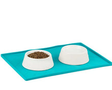 Charger l&#39;image dans la galerie, Messy Mutts Tapis en silicone avec travers de métal, Bleu
