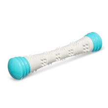 Charger l&#39;image dans la galerie, Messy Mutts &quot;Totally Pooched, Chew N&#39; Squeak&quot; Jouet bâton en caoutchouc pour chien, Bleu
