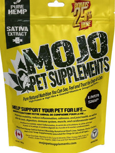 Mojo Suppléments pour chiens et chats à base de chanvre, Saveur de foie