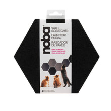 Charger l'image dans la galerie, Noba Griffoir Mural – Hexagone – Noir (3 unités)
