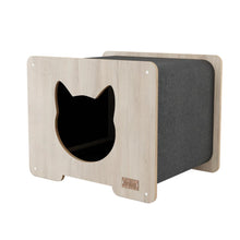 Load image into Gallery viewer, Noba Origin La hutte Noba - Cachette griffable pour chat - Gris
