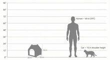 Load image into Gallery viewer, Noba Origin Le Chalet Noba - Maison griffable pour chat - Noir
