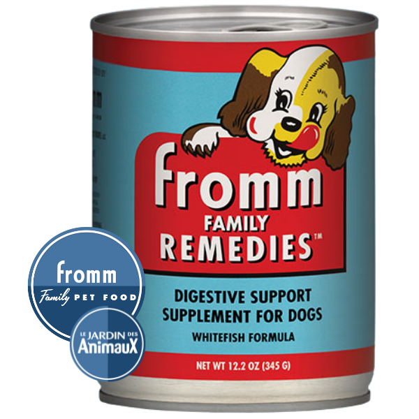 Conserve pour chien FROMM REMEDIES - Caisse de 12- SUPPORT DIGESTIF POISSON