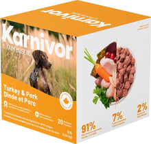 Charger l'image dans la galerie, Nourriture crue pour chien Karnivor - Médaillon - Dinde et porc
