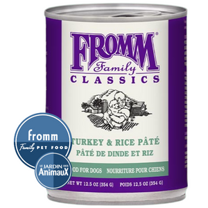 Conserve pour chien FROMM CLASSICS - Caisse de 12- DINDE