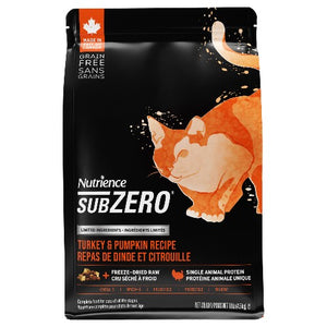 Nutrience SubZero à ingrédients limités, Repas de dinde et citrouille - 2 formats