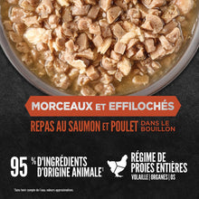 Charger l'image dans la galerie, ORIJEN Chat Morceaux et effilochés Repas Saumon / Poulet 155 gr
