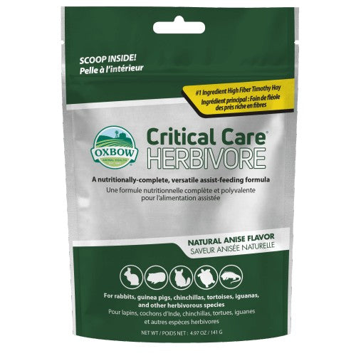 Oxbow Critical Care - Suppléments pour herbivore - Saveur d'anis