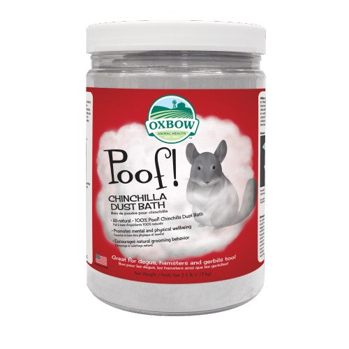 Oxbow Poof! Bain de poudre pour chinchilla 2.5 lbs