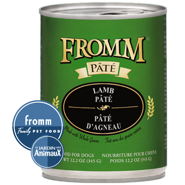 Conserve pour chien FROMM - Caisse de 12- PÂTÉ D'AGNEAU