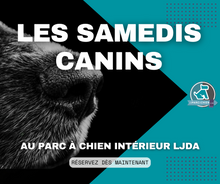 Charger l'image dans la galerie, SAMEDIS CANINS - Rencontres canines au Parc à Chien intérieur LJDA
