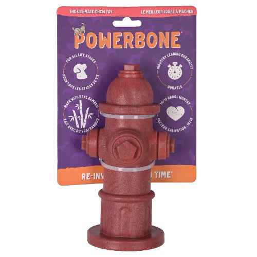 Powerbone Jouet à mâcher pour chien - Nylon & bambou - Borne fontaine 7 pouces