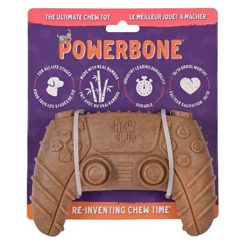 Powerbone Jouet à mâcher pour chien - Nylon & bambou - Manette de jeux vidéo 5 pouces