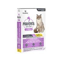 Traitement Parapet Praventa, chats de grande taille, 3 ou 6 tubes