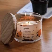 Charger l&#39;image dans la galerie, Purodora Lab Bougie de soya - Neutralisant d&#39;odeurs d&#39;animaux - Clémentine et Jasmin 13 oz
