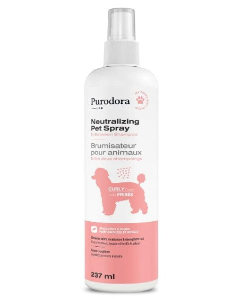 Purodora Lab Brumisateur neutralisant d'odeurs pour animaux à poils frisés 237 ml
