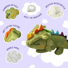 Charger l&#39;image dans la galerie, Snugarooz Jouet pour chien - Le dragon vert Drowsy

