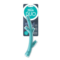 Charger l&#39;image dans la galerie, Bâton Duo Zeus, parfum de poulet, turquoise, petit, 23 cm (9 po)
