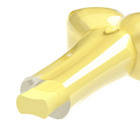 Charger l&#39;image dans la galerie, Os Duo Zeus, parfum de noix de coco, jaune, 18 cm (7 po)
