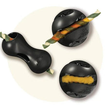 Charger l&#39;image dans la galerie, Zeus jouet Chewchasers en caoutchouc pour gâterie - Ballon de Rugby - Noir
