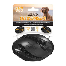 Charger l&#39;image dans la galerie, Zeus jouet Chewchasers en caoutchouc pour gâterie - Ballon de Rugby - Noir
