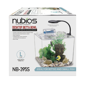 Aquarium carré NUBIOS LG 12 LITRES, (3,7 gal)