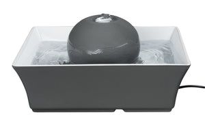Drinkwell - Fontaine en céramique pour animaux de compagnie Stoneware Seascape grise