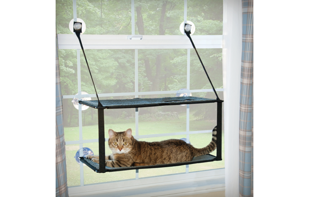 K&H Tablette de bord de fenêtre pour chat, DOUBLE