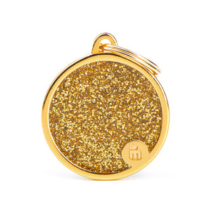 Médaille collection SHINE, CIRCLE GLITTER OR, PETIT