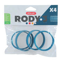 Charger l&#39;image dans la galerie, Bague de raccordement Rody 3, bleue, paquet de 4
