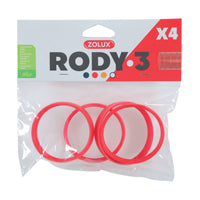 Charger l&#39;image dans la galerie, Bague de raccordement Rody 3, rouge, paquet de 4

