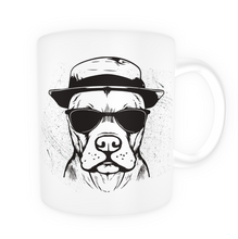 Charger l&#39;image dans la galerie, Tasse en céramique-Thème animaux-Chien Chapeau Lunette
