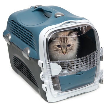 Cage de transport multifonctionnelle Cabrio Catit, bleu gris