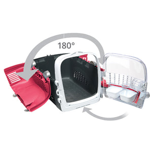 Cage de transport multifonctionnelle Cabrio Catit, rouge cerise
