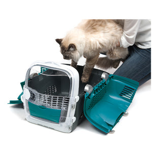 Cage de transport multifonctionnelle Cabrio Catit, turquoise