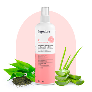 Purodora - Neutralisant d’odeurs pour animaux à la peau sensible - 250 ml
