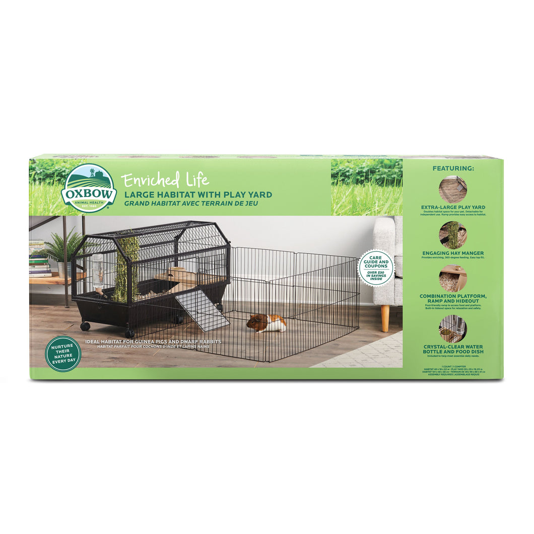 Oxbow Enriched Life Habitat Avec Terrain De Jeu