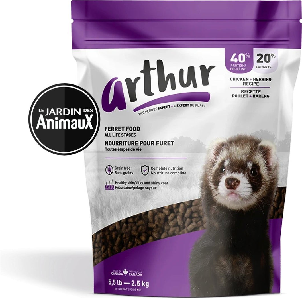 Arthur - Nourriture pour furet poulet et harang - Boutique Le Jardin Des Animaux -Nourriture petit mammifèreBoutique Le Jardin Des AnimauxAR00400