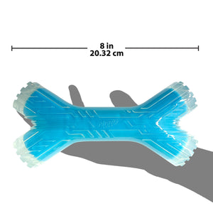 Bâton croisé Scentology Nerf Dog, parfum de bacon et de beurre d’arachide, bleu pâle, 20 cm (8 po) - Boutique Le Jardin Des Animaux -jouet chienBoutique Le Jardin Des AnimauxVP6947