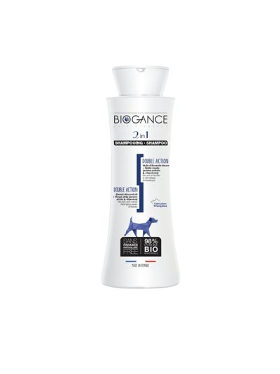 Biogance Shampooing 2 en 1 pour chien 250mL - Boutique Le Jardin Des Animaux -ToilettageBoutique Le Jardin Des AnimauxBG1001