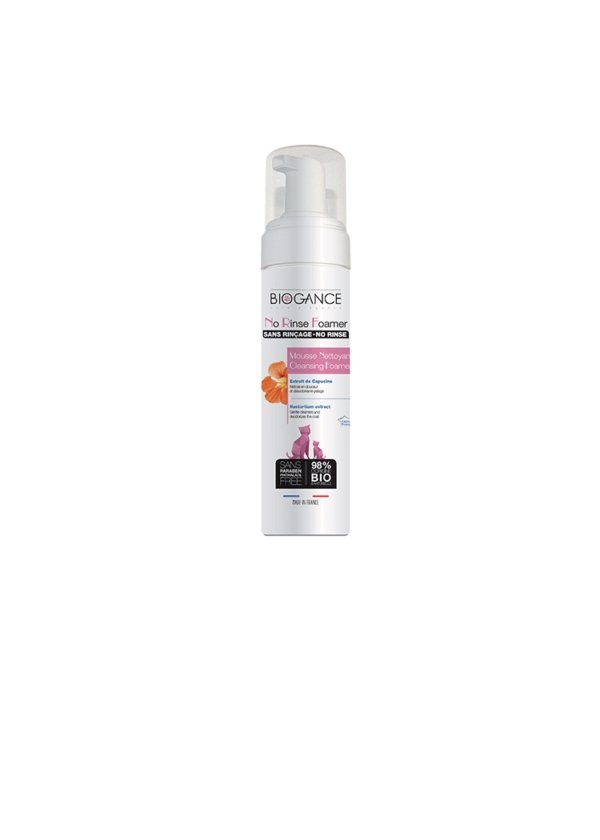 Biogance shampooing mousse sans rincage pour chat et chien - Boutique Le Jardin Des Animaux -ToilettageBoutique Le Jardin Des AnimauxBg1306