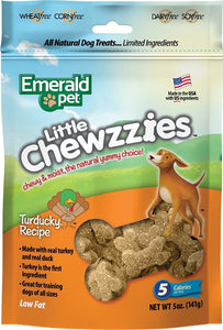 Biscuits tendre Little Chewzzies Dinde et canard, pour chien, Emerald Pet - Boutique Le Jardin Des Animaux -Gâterie pour chienBoutique Le Jardin Des AnimauxEMT00487