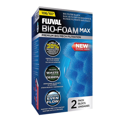 Bloc de filtration BioFoam Max paquet de 2 Série 106/107 Fluval - Boutique Le Jardin Des Animaux -Masse FiltranteBoutique Le Jardin Des Animauxa187