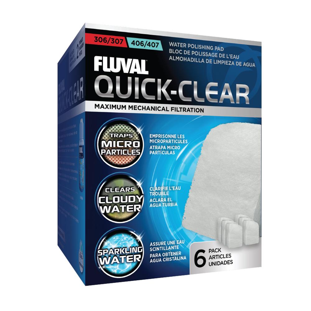 Blocs de polissage Quick Clear de l'eau paquet de 6 Série 306/307 et 406/407 Fluval - Boutique Le Jardin Des Animaux -Masse FiltranteBoutique Le Jardin Des Animauxa244