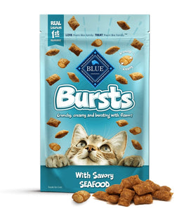 BLUE « Bursts » Gâteries pour Chats Saveur de Fruits de Mer - Boutique Le Jardin Des Animaux -Gâterie pour chatBoutique Le Jardin Des Animaux279-13945