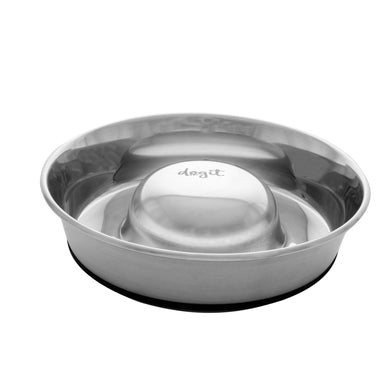 Bol anti-glouton antidérapant Dogit en acier inoxydable pour chiens, 900 ml (30,5 oz liq.) - Boutique Le Jardin Des Animaux -Accessoires de nourrissageBoutique Le Jardin Des Animaux98501