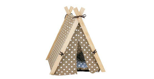 BUD'Z tente style "camping" sable à poids blancs - Boutique Le Jardin Des Animaux -Griffoir, meuble et litBoutique Le Jardin Des AnimauxBZ03757