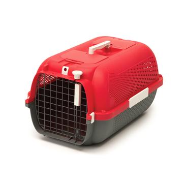 Cage de transport Catit pour chats, moyenne, rouge cerise - Boutique Le Jardin Des Animaux -CageBoutique Le Jardin Des Animaux41383
